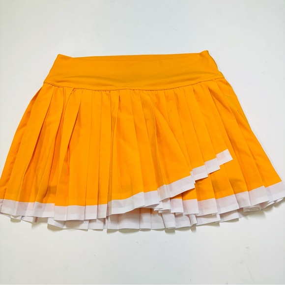 Offline by Aerie Tiebreaker Pleated Skort Tennis Skirt in Petal Orange Large - Picture 4 of 11